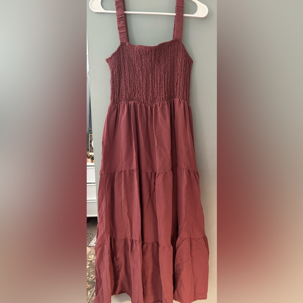 Rust Rose rustic farmhouse style Maxi Dress
